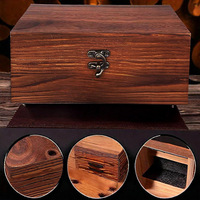 Ensemble de carafe à whisky en cristal rétro classique personnalisé, boîte en bois, ensemble de verres à whisky, coffret cadeau