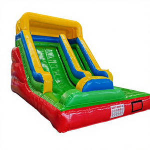Vente directe d'usine, château gonflable à glissière sèche, matériau PVC résistant, château gonflable à glissière durable - Product Image 4