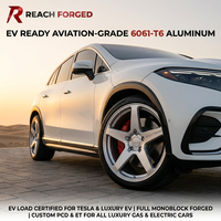 Jantes forgées monobloc 5 branches certifiées EV Load, design Flush Stance, pour Mercedes EQE SUV, amélioration électrique de luxe