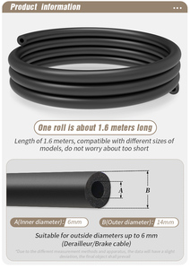 LEBYCLE Pièces de vélo : Tubes en mousse anti-tintement et anti-bruit pour cadre de VTT et vélo de route, amortisseur interne de câblage - Product Image 5