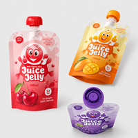 Sachets souples à bec verseur YSH en film Mylar brillant de qualité alimentaire avec buse pour jus, gelée et boissons – Emballage souple à bec verseur