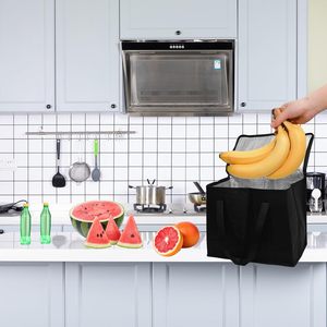 Custom Reusable Non Woven Soft Shopping Grocery Picnic Insulated Tote Food Delivery Thermal Insulation Cooler Bag for Food - Product Image 3