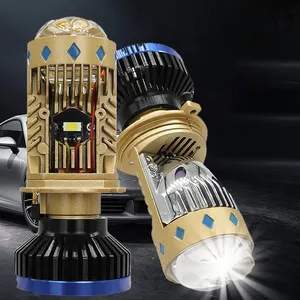 ไฟหน้า LED BAOBAO OEM รุ่น T8 H4 มินิไบโปรเจคเตอร์ 3 นิ้ว 130W เลเซอร์ 6000K กำลังสูง สำหรับรถยนต์ อุปกรณ์ตกแต่งรถยนต์ - Product Image 2