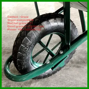 Pháp Mô hình xe cút kít với 4.00-8 không khí bánh xe vườn bánh xe barrow giá rẻ giá wheelbarrows wb6400