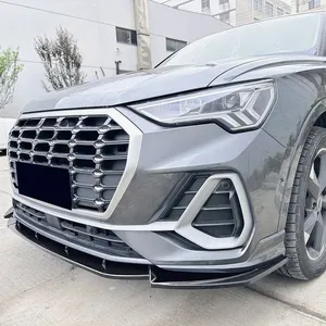 Lèvre de pare-chocs avant pour Q3 F3 TFSI TDI S-Line 2019-2024, protection de lèvre avant, garniture, kits carrosserie, pièces auto - Product Image 4