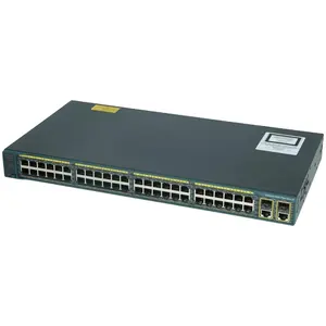 WS-C2960 + 48TC-S 48 ميناء طبقة 2 تدار جهاز سويتش للشبكات LAN قاعدة مع SFP