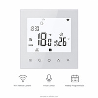 Thermostat intelligent Tuya, contrôleur de température à distance, thermostat 16A, chauffage au sol électrique, compatible Google Home Alexa