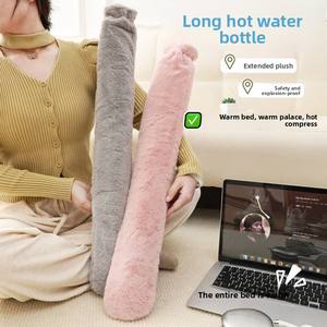 Bouteille d'eau chaude longue et réutilisable en PVC anti-explosion de 2000 ml, chauffe-mains d'hiver avec couvercle amovible – Tendance et Sûre - Product Image 6