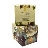 Boîte d'emballage en carton de bougie en papier recyclé Boîte d'emballage cadeau de bougie en papier de carton d'emballage de luxe