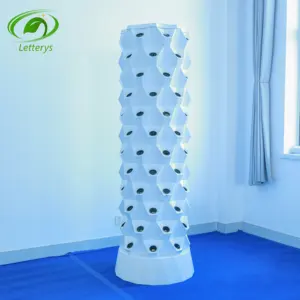 Hydroponic greenhouse indoor plant vertical tower