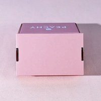 Boîte d'expédition pliante personnalisée en carton ondulé biodégradable FSC RoHS, imprimée recto-verso, découpée à l'emporte-pièce, avec insert
