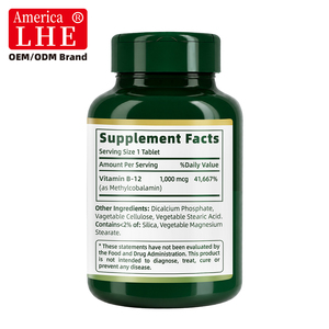 Suplemento Nutracéutico de Vitamina B12 Shecome para Energía y Apoyo al Sistema Nervioso, 200 Tabletas de Vitamina B12 - Product Image 6