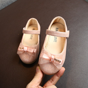 Nuove Ballerine Primaverili e Autunnali a Strato Singolo per Bambine con Chiusura a Strappo, Scarpe da Principessa Luminose e Traspiranti - Product Image 4
