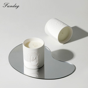 Scented Candle Soy Wax Ceramic Cup Cylinder Home Decoration Aromatherapy - Product Image 4