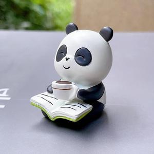 Figurine d'ours en résine blanche à facettes géométriques avec cœur doré, mini ornement de table, cadeau de la Saint-<span class=keywords><strong>Valentin</strong></span>, décoration de bureau à domicile, statue - Product Image 2