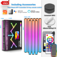 Tuya Smart Life Smart Rgbic Éclairage Décoration Créative Bricolage Épissage Atmosphère Veilleuse Wifi Applique Murale