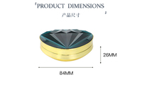 Étui vide de luxe pour fond de teint coussin avec miroir, pour crème BB/CC et autres maquillages