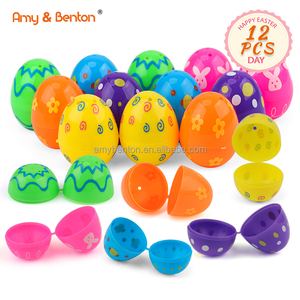 Phục sinh bên ủng hộ đồ chơi trứng kích cỡ khác nhau, mô hình tùy chỉnh, OEM trứng nhựa đầy màu sắc với đồ chơi bên trong - Product Image 2