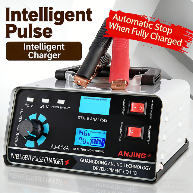 12V/24V 30A/15A Microprocessor Control Smart Charge Lithium-Ion/Lead Acid AGM Battery Charger CE/FCC/ROHS Certified for