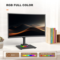 Soporte de Monitor de un Solo Brazo Khcoohoo Personalizado, Soporte de TV de Escritorio de Aleación de Acero, Inclinación de 90°, Rotación de 360° para TV de 13"-27", Capacidad de Carga de 8 kg