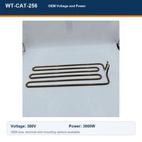 Elemen Pemanas Tabung Oven Komersial WT-CAT-256 Kustom 380V 3000W