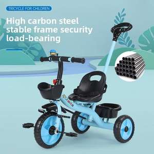 Bicicleta de bebé multifuncional ligera, <span class=keywords><strong>coche</strong></span> de <span class=keywords><strong>pedales</strong></span> para niños con asiento cómodo para empujar el triciclo de los niños - Product Image 3