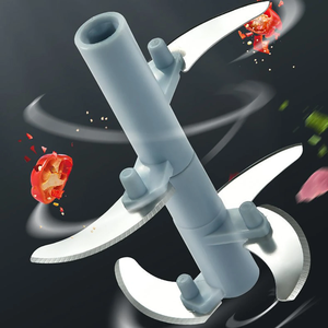 Picadora de Carne Manual de 900 ml, Procesador de Alimentos Manual, Picadora de Ajo Giratoria, Trituradora de Cebolla, Licuadora, Cortadora de Verduras, Mezcladora - Product Image 5