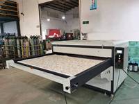 Mesin Press Panas Otomatis 120*180cm 1 Sisi 2 Stasiun untuk Sarung Selimut, Kasur, Kain Quilt, Kain Layar, Gorden, Celana, Hoodie, Bendera