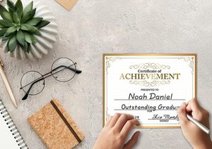 Carta di sicurezza personalizzata <span class=keywords><strong>per</strong></span> certificato di laurea fluorescente <span class=keywords><strong>per</strong></span> la certificazione di laurea magistrale - Product Image 6