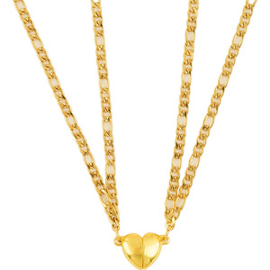 Nouveau Style <span class=keywords><strong>Collier</strong></span> <span class=keywords><strong>d</strong></span>'<span class=keywords><strong>Amitié</strong></span> avec Pendentif Cœur Magnétique Chaîne Clavicule Bijoux Tendance en Acier Inoxydable pour Couples - Product Image 6