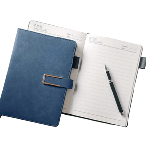 Diario rayado gris oscuro, cuaderno de regalos, diario de escritura rayado, Bloc de notas diario con 196 páginas de escritura con lazo para bolígrafo - Product Image 4