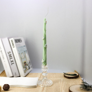 P30F Handmade <span class=keywords><strong>Taper</strong></span> Duft kerze mit Blumen dekor für den Urlaub oder Geschenke - Product Image 4