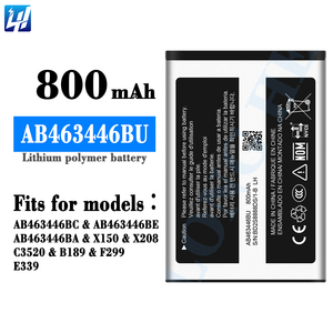 AB463446BU Handy-Akku für Samsung Galaxy X150 X208 J100 F299 <span class=keywords><strong>E339</strong></span> - Product Image 3
