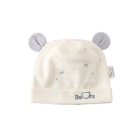 Gorro para Bebé Recién Nacido de 0 a 3 Meses, Primavera/Otoño, Algodón Fino de Doble Capa, Diseño sin Costuras, Lindo Dibujo Animado para Niños y Niñas, Protege