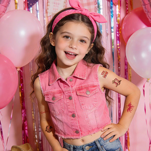 Set de Bolsas Sorpresa de Calcomanías de Tatuajes de Moda de Dibujos Animados para Niños, Calcomanías Impermeables para Arte Corporal, para Estilo y Disfraces - Product Image 4