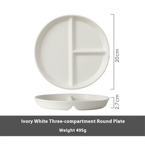 Plato dividido de cerámica de estilo japonés <span class=keywords><strong>para</strong></span> niños, plato de desayuno creativo <span class=keywords><strong>para</strong></span> el hogar, ayuda a reducir la grasa y perder peso - Product Image 6