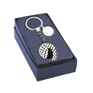 Portachiavi Accessorio per Casco con Design a Scacchi/Moneta per Motociclette - Product Image 1
