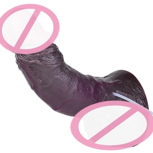 FAAK Dildo Gigante de 3 Pulgadas de Diámetro, Pene Artificial Negro con Función de Eyaculación, Dildo de Silicona de Doble Capa, Dildo Gigante, Tapón Anal - Product Image 6
