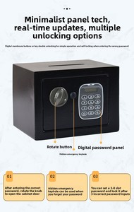 Chuan Kun Smart Electronic Digital <b>Lock</b> Touch Screen Safe 3C Certified All-Steel Commercial Safe <b>Box</b> for Home Office & Hotel Use - Product Image 2