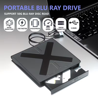 Lecteur externe USB Blu-ray, graveur externe pour ordinateur de bureau, graveur Blu-ray pour ordinateur portable, lecteur de CD, prend en charge la 3D