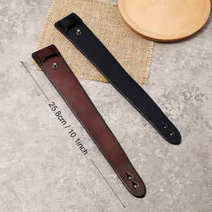 Bracciale da Uomo in Pelle Stile Retrò, Alta Qualità, Personalizzabile, in Vera Pelle Bovina, Accessorio <span class=keywords><strong>Moda</strong></span> Semplice e Vintage - Product Image 3