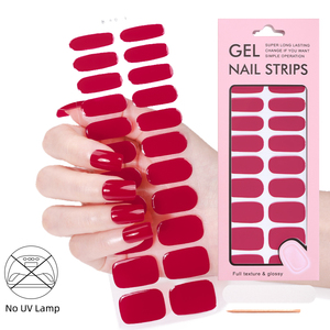 Nouvelle Conception en Promotion : Autocollants 3D pour Ongles en Gel Pré-cuituré, 22 Bandes Sans Lampe UV, Autocollants en Gel Plastique pour Ongles - Product Image 4
