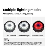 Guirnalda de Luces LED Portátil Recargable para Camping, con Resistencia al Agua IPX4, Batería de Ultra Larga Duración y Función de Carga