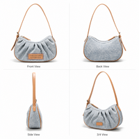 Sac bandoulière de luxe pour femme avec chaîne à boutons métalliques, nouveau style décontracté et tendance, logo personnalisé, grands sacs à main pour femme, voyage