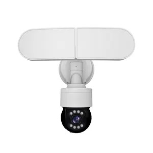 2 Way Audio Motion Detection PIR Color Night Vision WIFI LAN TUYA Full HD 4MP Smart AI Floodlight PTZ Security Camera