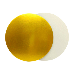 Plateaux à gâteaux ronds <span class=keywords><strong>en</strong></span> <span class=keywords><strong>carton</strong></span> or et argent, jetables, pour la vente <span class=keywords><strong>en</strong></span> gros - Product Image 2