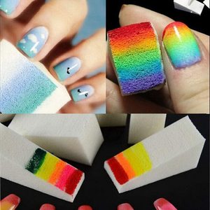 Esponjas Triangulares de Espuma <span class=keywords><strong>para</strong></span> <span class=keywords><strong>Uñas</strong></span> y Maquillaje, Hidrófilas, Desechables, Sin Látex, <span class=keywords><strong>Precio</strong></span> Económico, 24 Unidades - Product Image 2