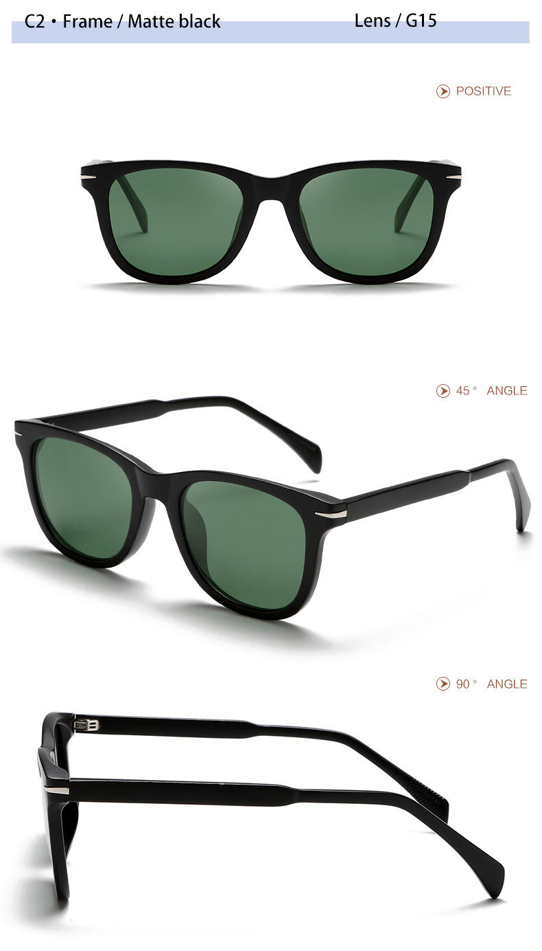 C2 sand black frame green film