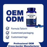Capsules de bleu de méthylène OEM ODM sous marque privée, haute pureté, pour la santé cérébrale des adultes