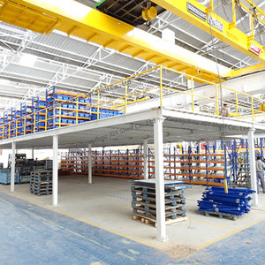 Estanterías Metálicas de Almacenamiento para Entrepiso OEM, Sistema de Almacenamiento de Múltiples Niveles con Escaleras para Entrepiso - Product Image 2